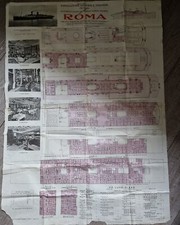 S.S. Roma Deck Plan 1930