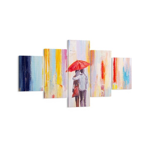 Quadro tela 125x70cm amanti - tela,
