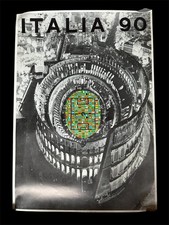 ITALIA 1990 calcio Mondiali Alberto Burri manifesto originale football vintage 5