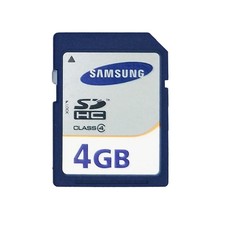 Scheda di memoria Samsung SD 4GB blu 4GB SDHC digitale sicura 4GB classe 4 per fotocamere