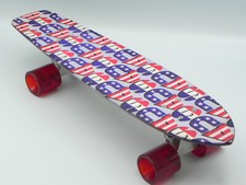 Skateboard fibra di vetro USA stelle e strisce vintage stock NOS Roadmaster 24,5"