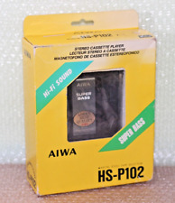 STEREO CASSETTE PLAYER AIWA HS-P102 VERY RARE NO SONY WALKMAN LIKE NEW WORKING