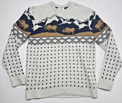 Vecchio maglione bufalo navy