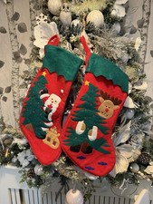 2x Calze Feltro Natalizie