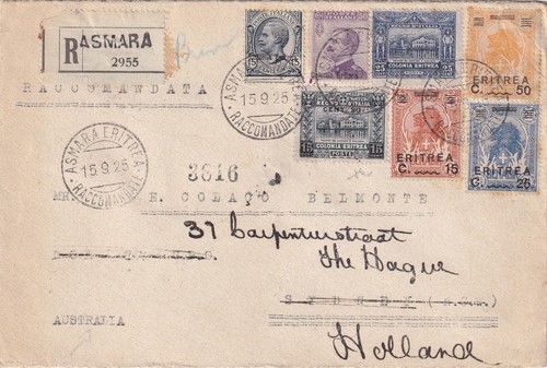 1925 eritrea italia reg asmara - 1925,