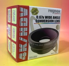 Raynox HDS-680 / HDS-680K 0,67X obiettivo grandangolare 30,37,43 mm SONY HXR-NX70 4K HDV