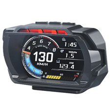 Auto HUD Head Up Display OBD2 Tachimetro Digitale Temperatura Acqua e Olio Turbo RPM Gauge