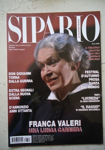Sipario mensile dello - sipario.,
