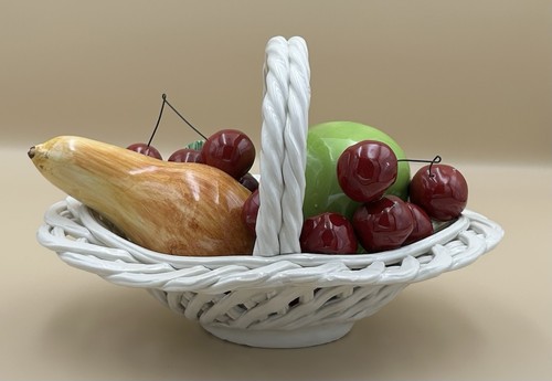 Cesto frutta ceramica italiana