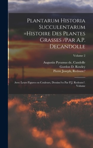 Candolle plantarum historia - candolle,