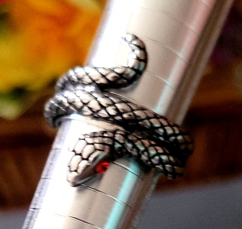 Anello serpente arrotolato