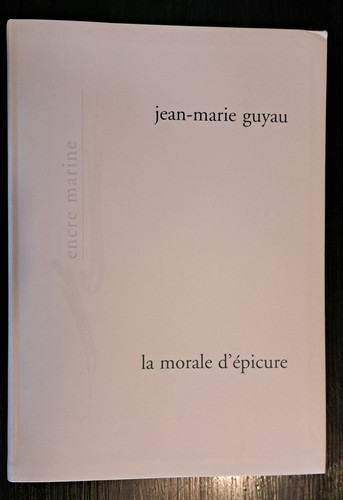 Morale épicure - d’épicure,