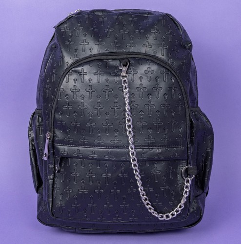 Zaino borsa gotica - croce, nera