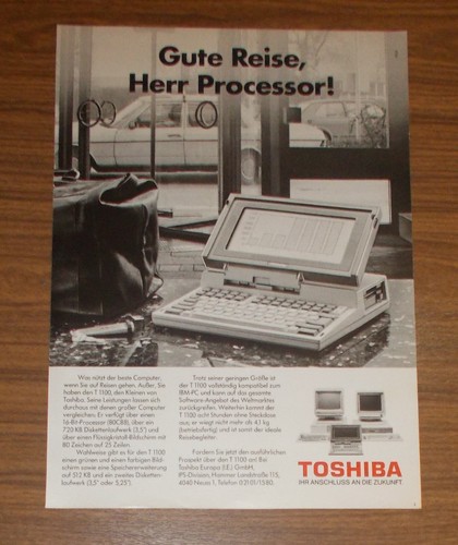 Rara pubblicità toshiba - rara, t
