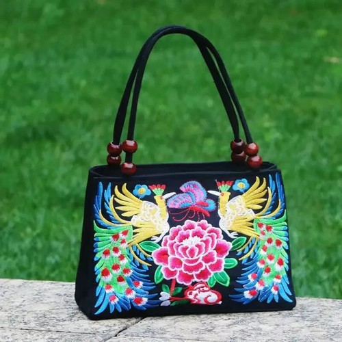 Borsa mano media ricamata - mano,