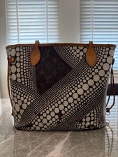 Borsa tote originale Louis Vuitton Yayoi Kusama mai completa MM M40684 monogramma zucca