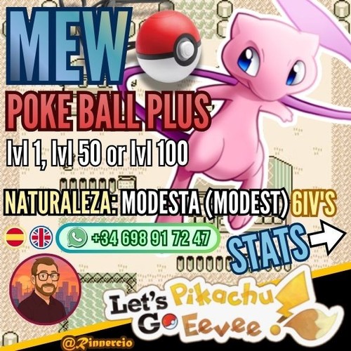 Mew from poke ball plus - mew,