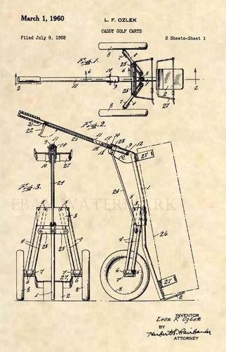 Carrello golf caddy originale