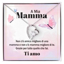 Collana Donna Mamma Compleanno Regalo per lei - Cofanetto con DEDICA incluso