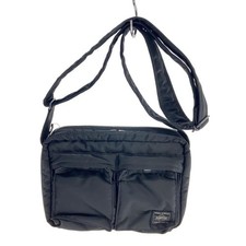 Borsa a tracolla Porter Tanker in nylon nero vintage autentica