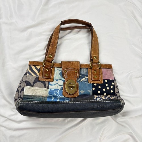 Borsa mano coach denim - a,