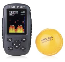 Fish Finder Portatile Ricaricabile Sensore Sonar Wireless Localizzatore di Profondità