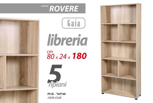 Libreria ripiani vani - 5,