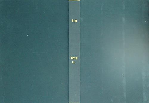 Rid annata 1986 vol - rid,