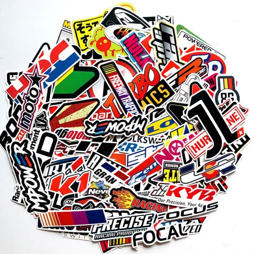 Lotto 100 decalcomanie adesivi - lotto,