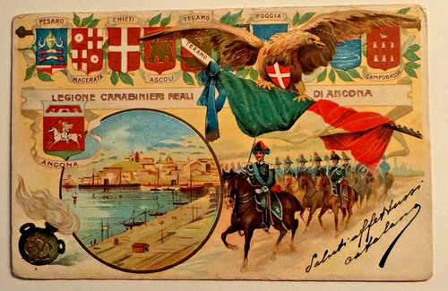 Cartolina storica carabinieri - storica,