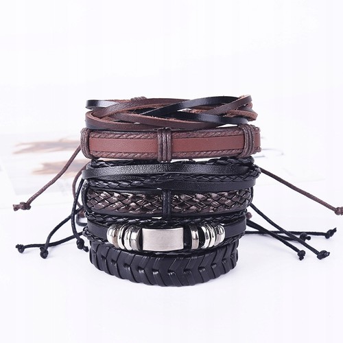 Bracciale pelle uomo - bracciale,