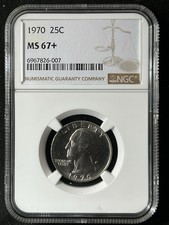 1970 25C Washington quarto di