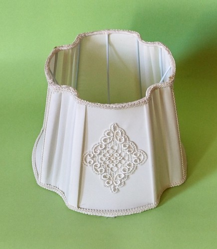 Paralume con decoro pizzo - paralume,