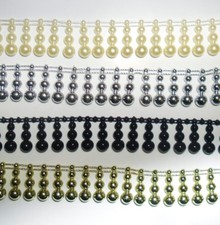 Frangia di Perline, Cucire Orlo, Sposa Abbigliamento Artigianato, Arte U019