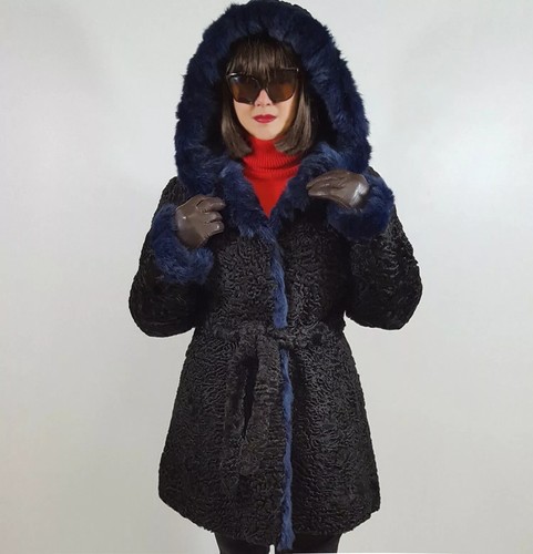 Swakara fur coat pelliccia - swakara,