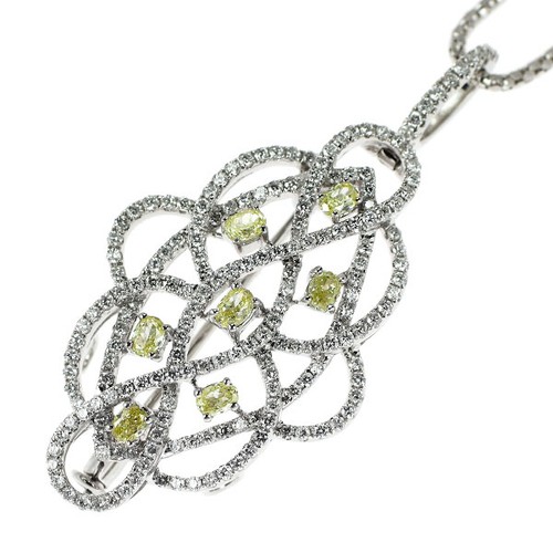 Collana spilla k18wg con - collana,