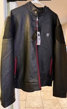 Giacca pelle nera uomo