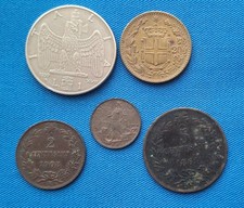 LOTTO 10 MONETE REGNO D'ITALIA