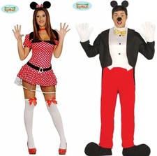 CARNEVALE HALLOWEEN VESTITO MINNIE MOUSE SEXY E TOPOLINO MICKEY MOUSE ADULTO