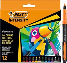 Pennarelli Bic Intensity Premium Confezione da 12 Pennarelli Colori Assortiti