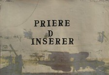 Sergio DANGELO (Milano 1932) LA MENACE  dipinto SURREALISTA cm 29x42 anno 1971