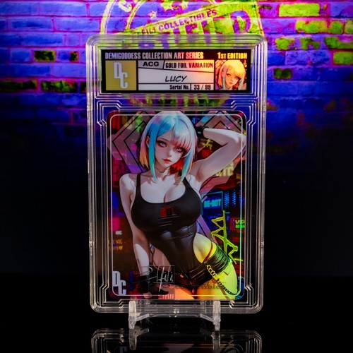 Lucy waifu trading card - waifu,