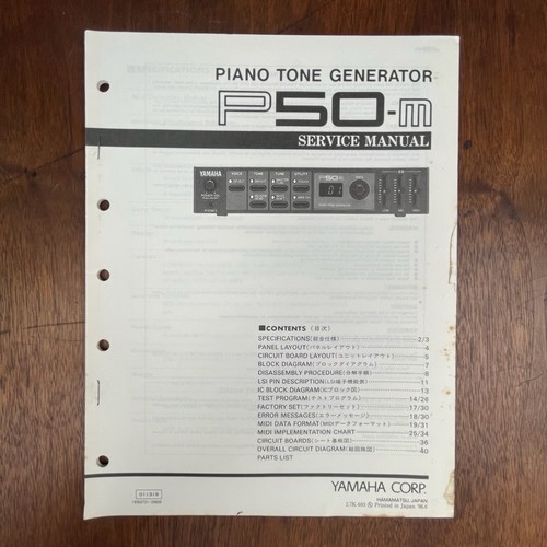 Manuale servizio yamaha - manuale, di