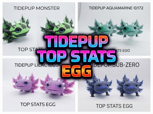 Tidepup top stats coppia uova - stats,