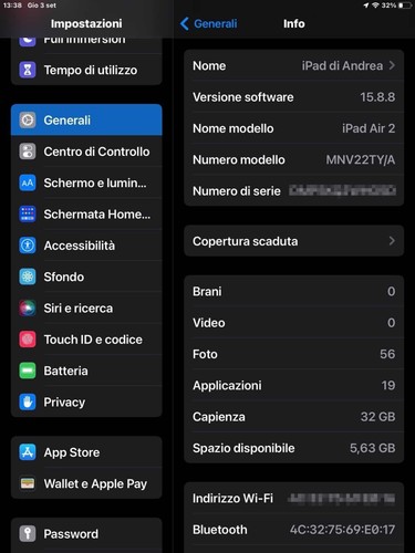Apple ipad air 32gb - 2, wi-fi