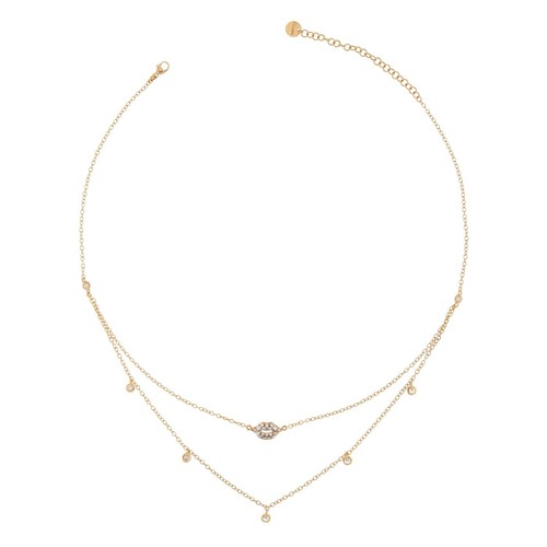 Collana doppio filo bocca con