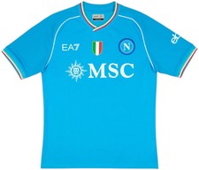 Maglia Napoli 2023-2024 Armani EA7 Home Authentic Football Shirt Originale