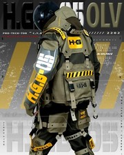 Giacca uomo Techwear verde