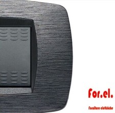 MASTER MODO 39TC512 Placca 2 Posti SATINATO GRIGIO