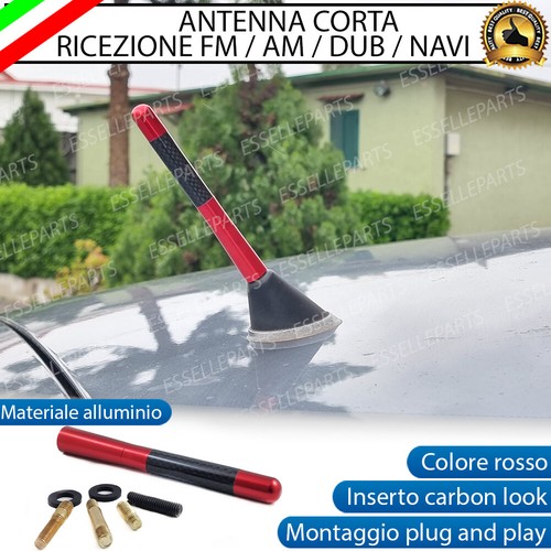 Antenna corta rosso - corta, finitura